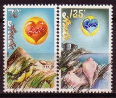 Aruba 44 - 45 postfris. 1988.