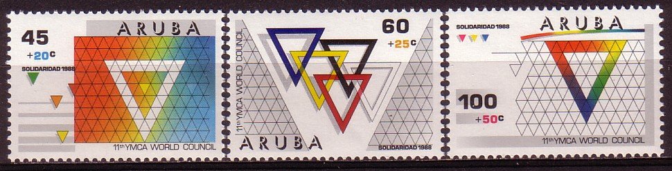 Aruba 46 - 48 postfris. 1988. - 0