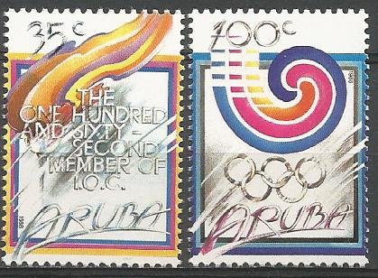 Aruba 49 - 50 postfris. 1988. - 0