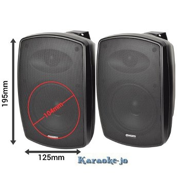 Adastra BH4-B binnen of buiten speakers 2 x 60 Watt Max - 0