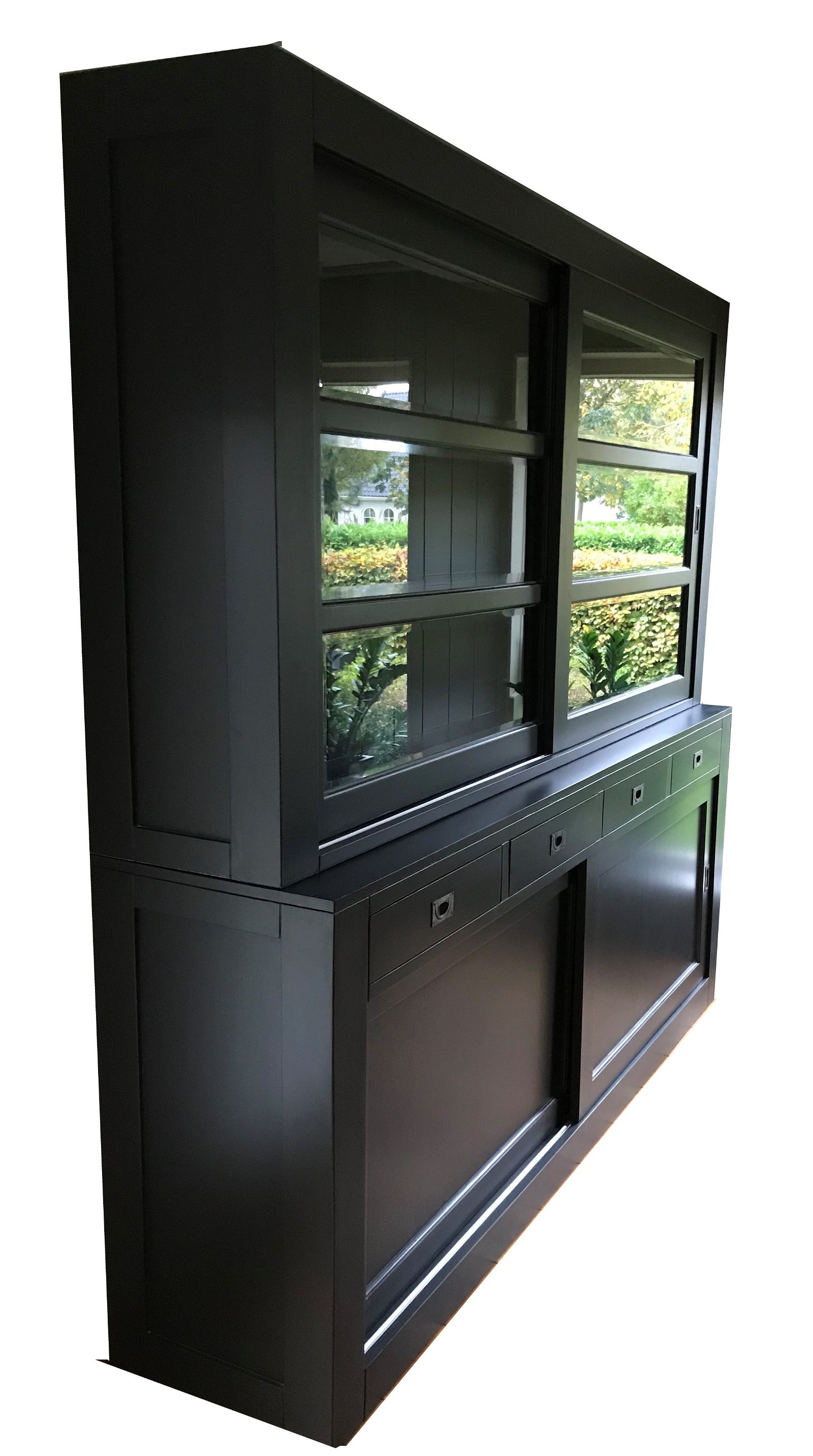 Buffetkast Hasselt antraciet - antraciet 220 x 50/40 x 220 - nr. 1
