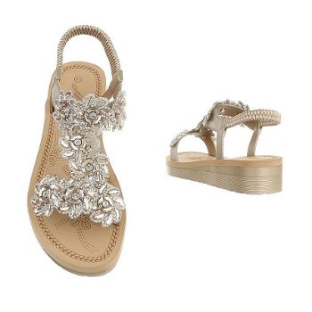 Riem sandalen strass goud 36-41 - 1