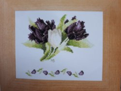 Borduurpakket TULPEN NIEUW !