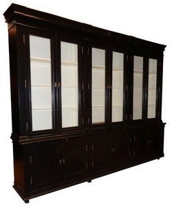 Opruiming buffetkast Lara zwart - wit 300 x 50/40 x 240cm