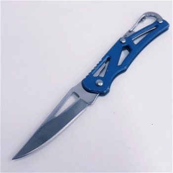 M06 Blauw Compact sleutelhanger zakmes - 0