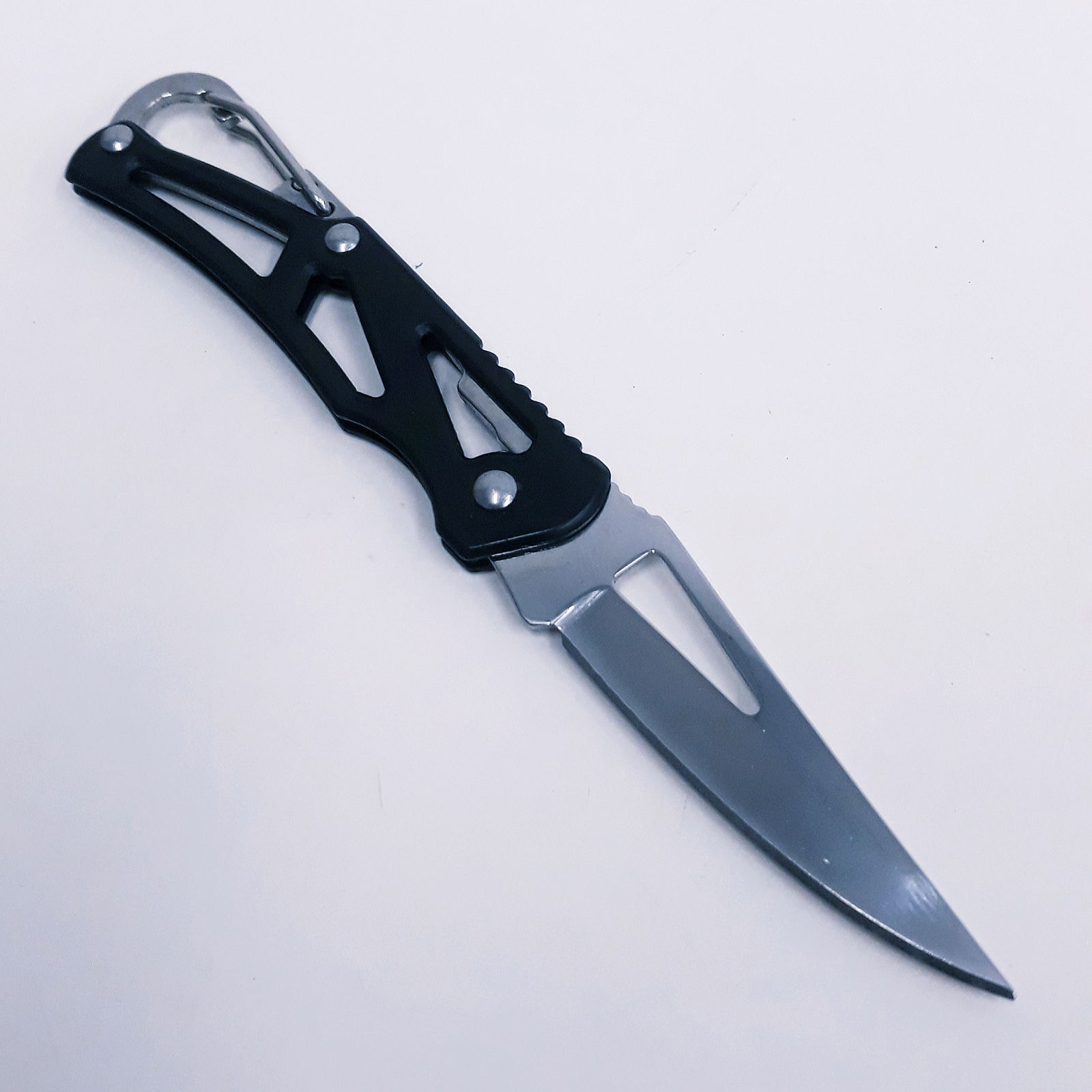 M06 Zwart Compact sleutelhanger zakmes - Afbeelding 4