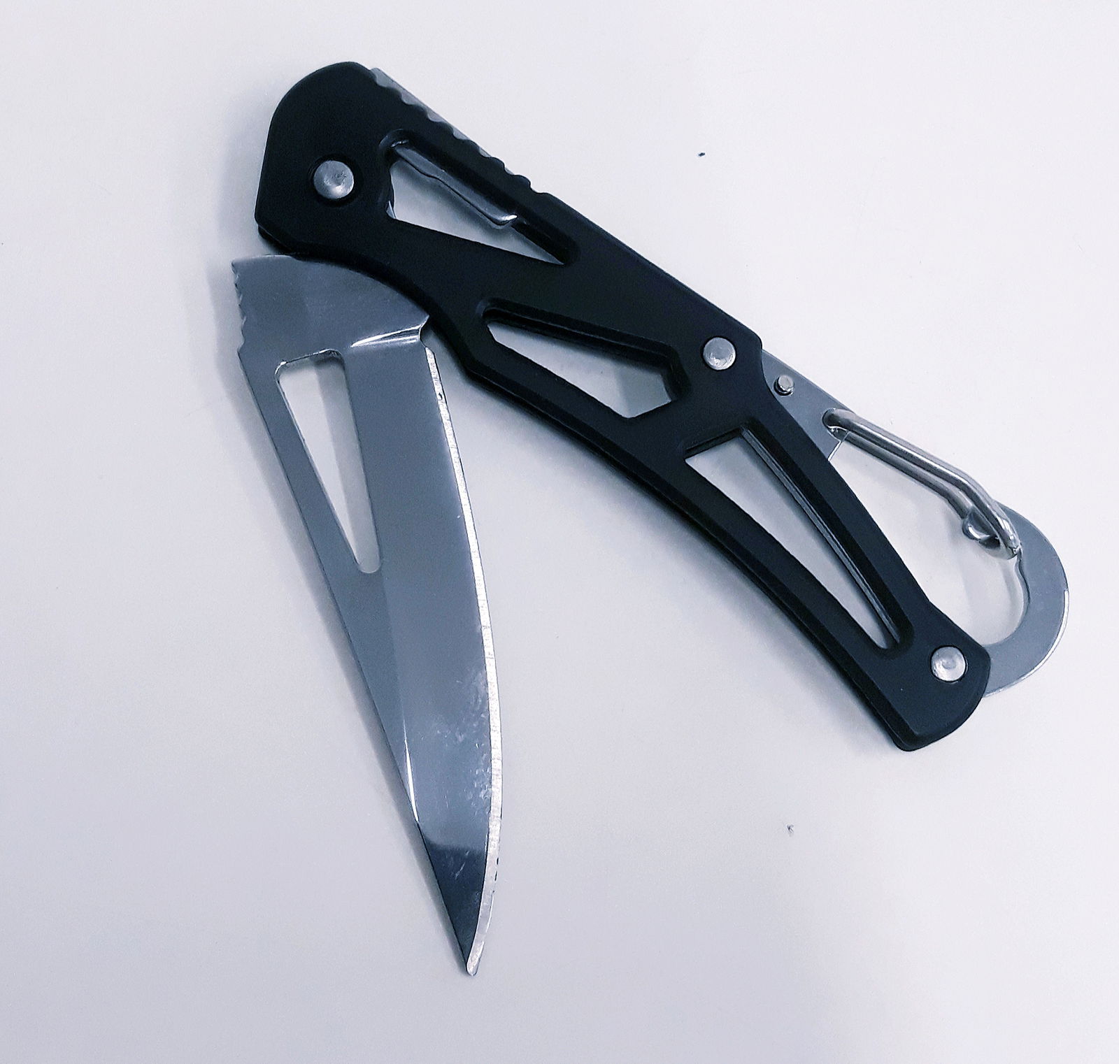 M06 Zwart Compact sleutelhanger zakmes - Afbeelding 5