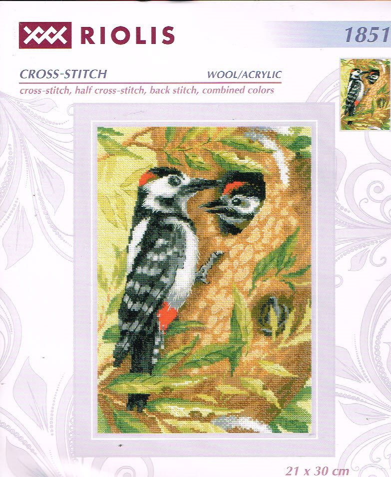 RIOLIS BORDUURPAKKET, WOODPECKER 1851 - nr. 1