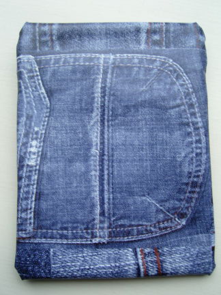 etui (make-up) van tafelzeil thema Jeans/Spijkerbroek & kant - Afbeelding 2