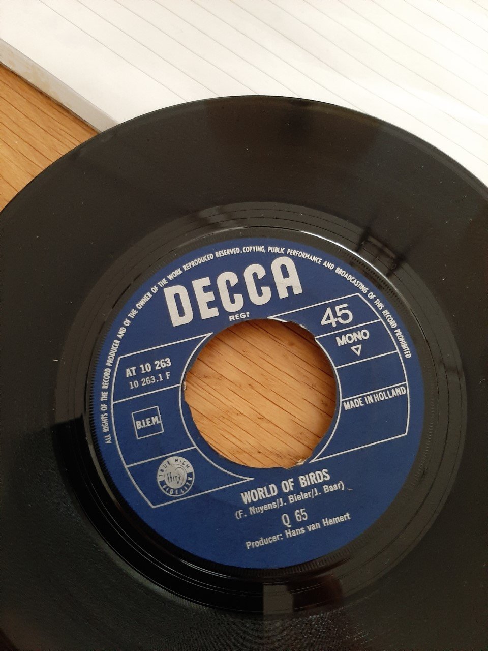 Q 65 - World Of Birds zeldzame 1e persing uit 1967 - nr. 1