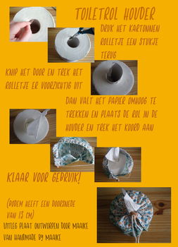 Toiletrolhouder voor camping of festival thema; retroprint, foto & quote - 1