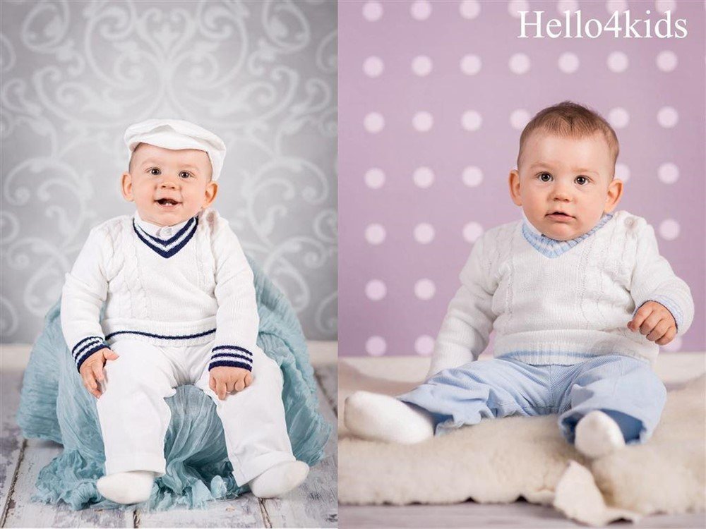62 blauw baby kostuumpje bruidsjonker kleding doop Samuel - Afbeelding 3