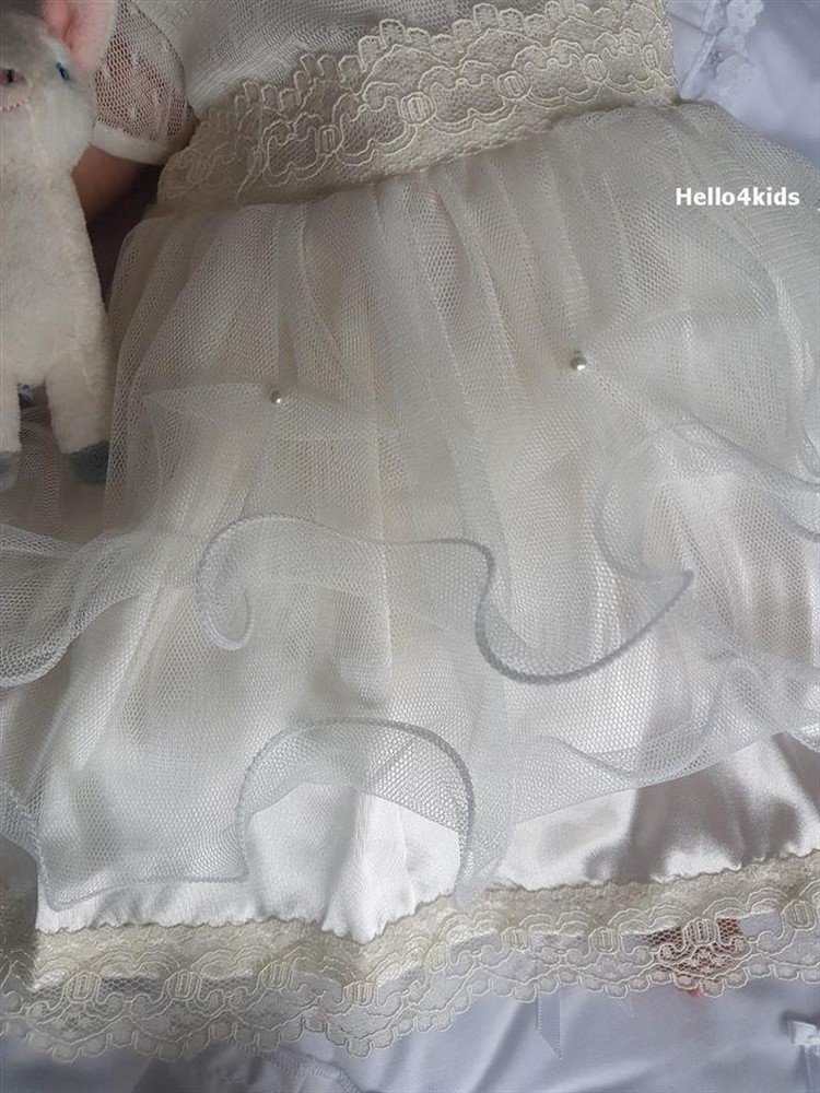 baby feestjurkje doopkleding doopjurk bruidsmeisje 301 - Afbeelding 3