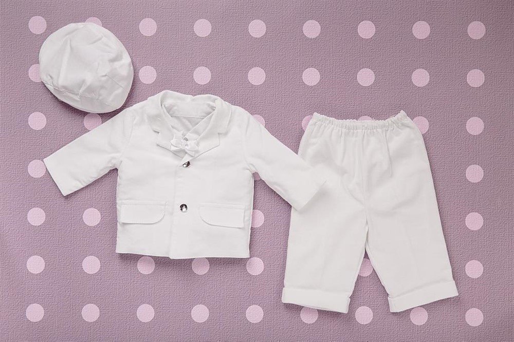 80 wit kostuumpje bruidsjonker pakje doop doopkleding Manuel - Afbeelding 2