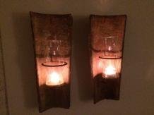 Wind licht van dakpannen, met kandelaar-decoratie-kaar - nr. 1