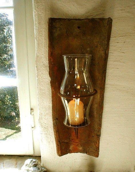 Wind licht van dakpannen, met kandelaar-decoratie-kaar - Afbeelding 6