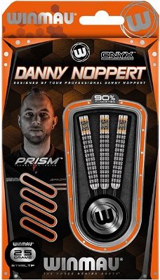 Dartpijlen Winmau Danny Noppert Onyx Coating  90% tungsten