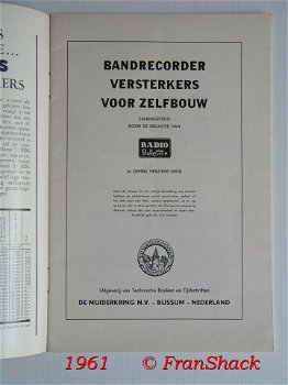 [1961 ] Bandrecorder versterkers voor zelfbouw, Muiderkring - 1