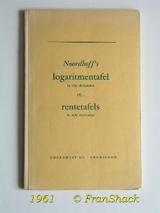 [1961] Noordhoff's Logaritmentafel, Noordhoff