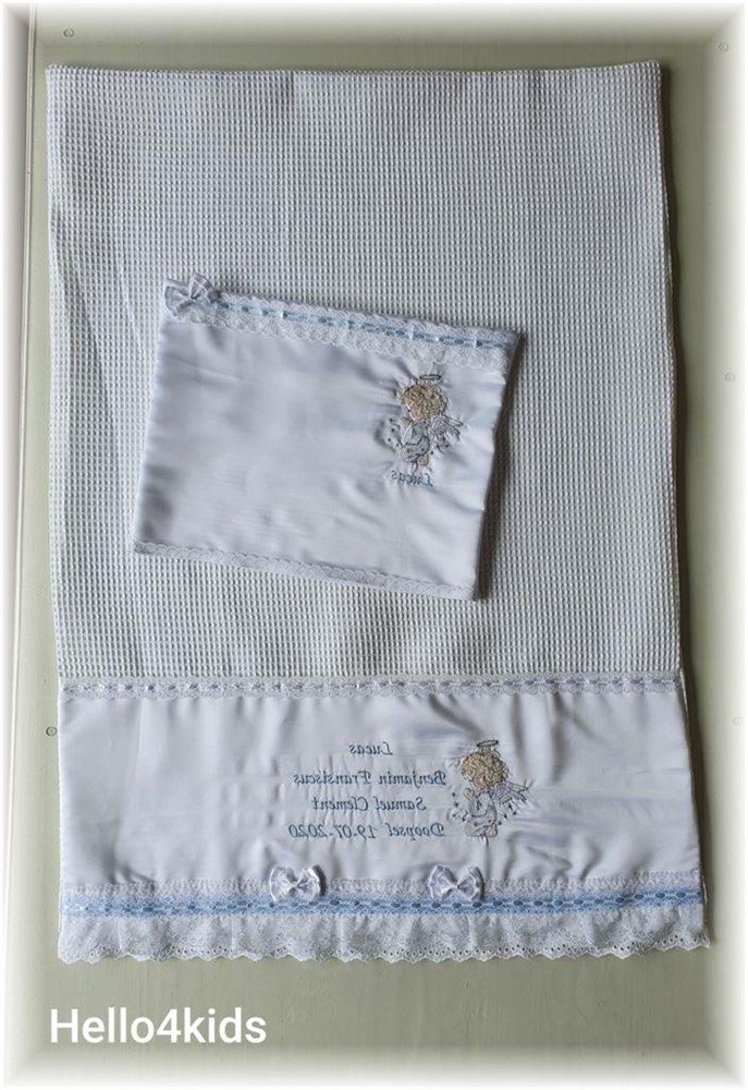 Doop geboorte deken baby dekbedovertrek doopkleed geboorte cadeau - Afbeelding 2