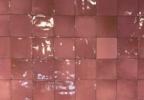 13x13 cm handvorm tegels karakteristieke tegels roze - 4