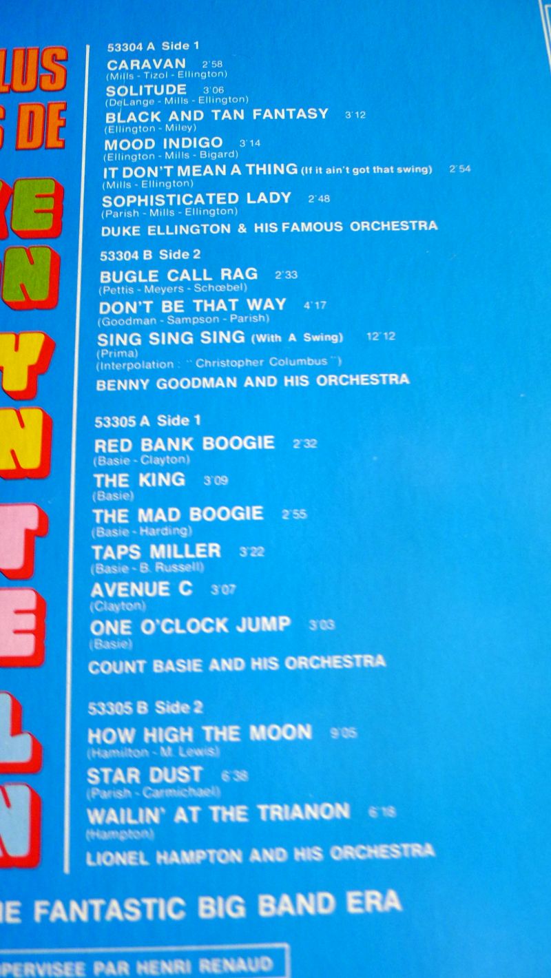 Compilatie dubbel LP: Greatest hits van de Big Bands - Afbeelding 2