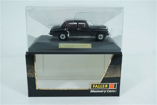 1:43 Faller 4321 Mercedes Benz 220 S W180 1956-1959 zwart - 0