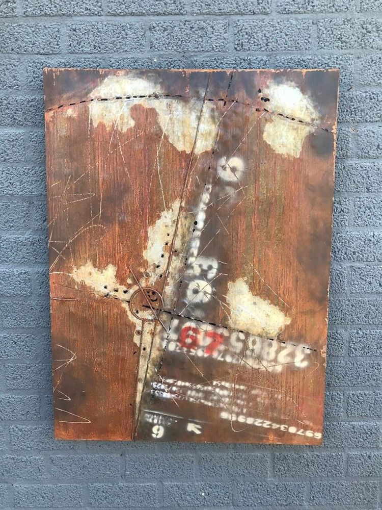 Metalen schilderij, bijzonder en uniek kunstwerk!-schilderij - nr. 1