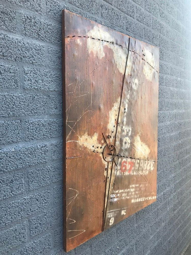 Metalen schilderij, bijzonder en uniek kunstwerk!-schilderij - Afbeelding 2