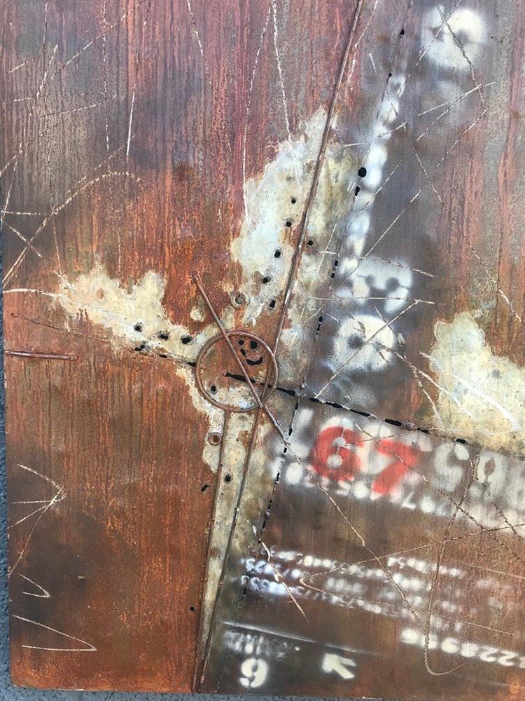 Metalen schilderij, bijzonder en uniek kunstwerk!-schilderij - Afbeelding 4