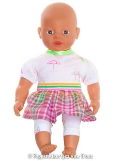 Baby Born 32 cm Zomersetje fluor kleurtjes