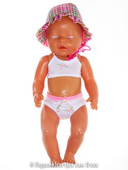 Baby Born 43 cm Bikini setje fluor kleurtjes