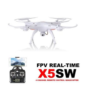 Drone Quadcopter Syma X5SW FPV 2.4 GHZ met HD camera - 0