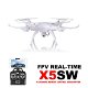 Drone Quadcopter Syma X5SW FPV 2.4 GHZ met HD camera - 0 - Thumbnail