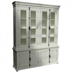 Klassieke witte buffetkast espagnoletsluiting 200 x 240cm