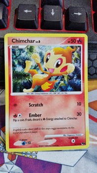 Chimchar holo 14/17 pop6 gebruikt - 0