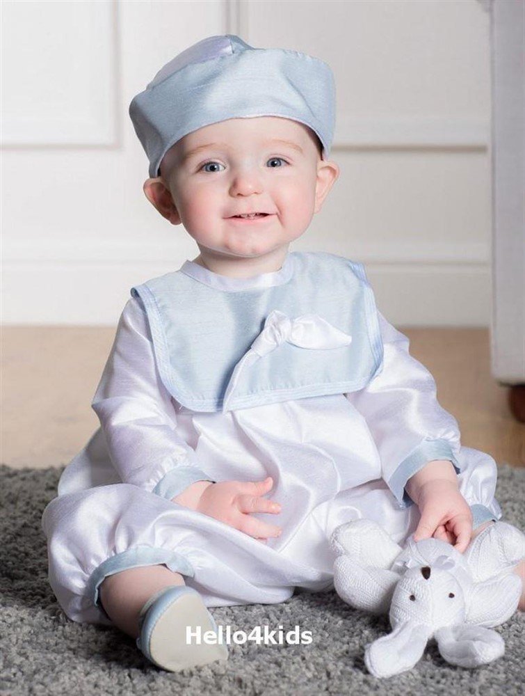 68 blauw baby kostuumpje bruidsjonker kleding doop Samuel - Afbeelding 6