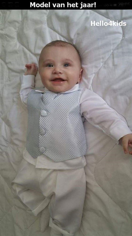 68 blauw baby kostuumpje bruidsjonker kleding doop Samuel - Afbeelding 7