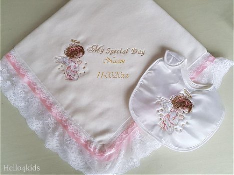 Gratis naam deken doopkleed geboorte cadeau Prince/tekst - 3