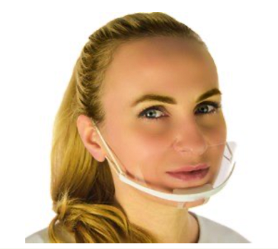 Anti druppel Transparent HG gezichtsmasker - 0