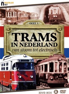 Trams In Nederland - Van Stoom Tot Electrisch (3 DVD)  Nieuw  