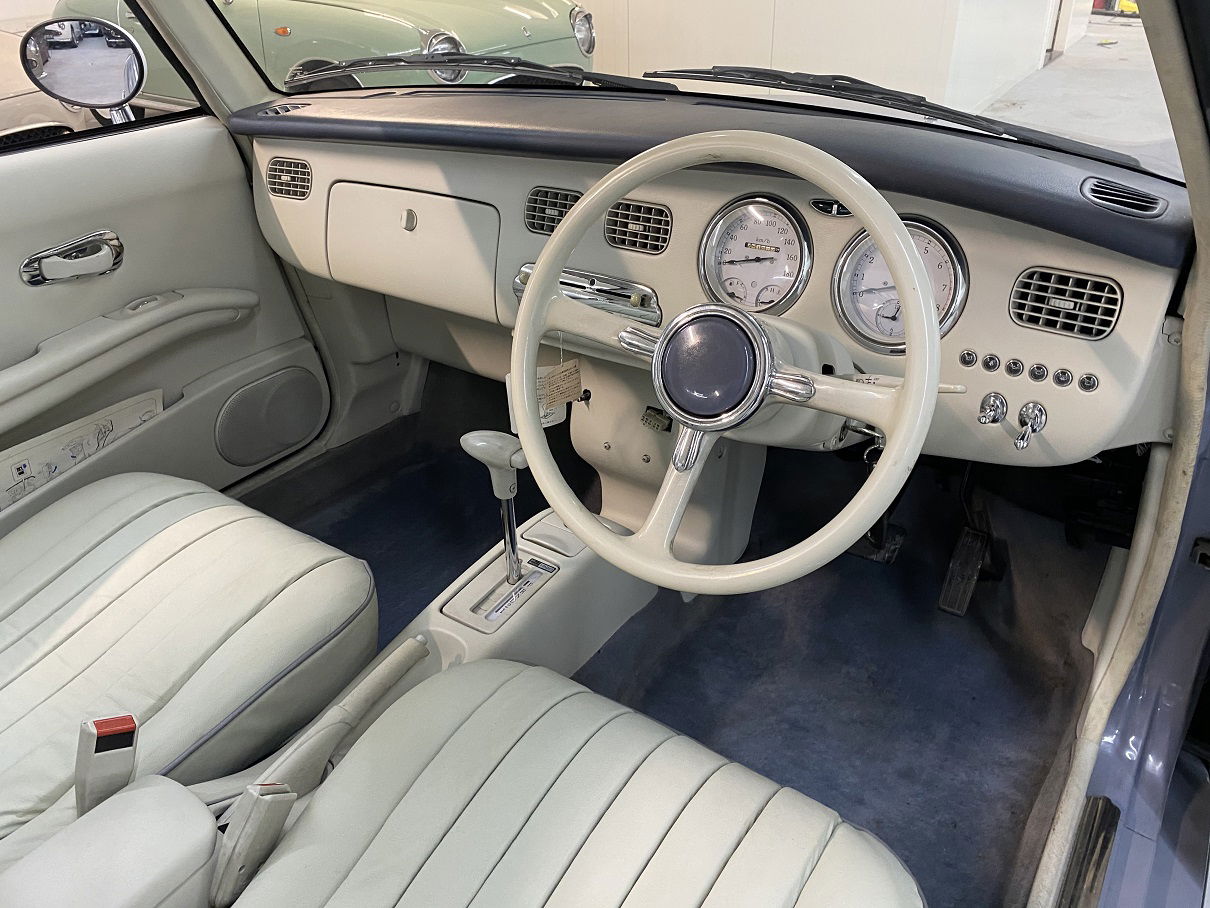 Unieke Nissan Figaro met slechts 42000km van 1e eigenaar - Afbeelding 6