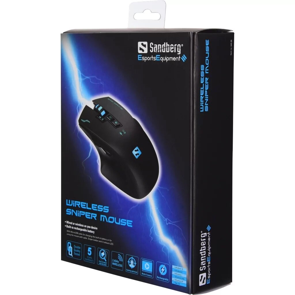 Wireless Sniper Mouse met of zonder de kabel bedraad en draadloos Gaming muis - Afbeelding 5