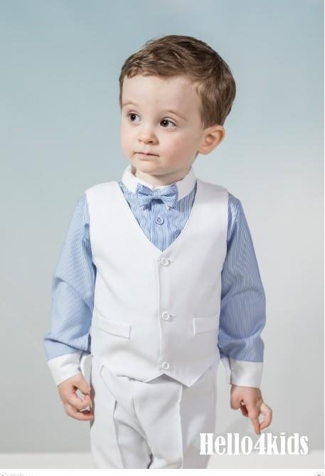 68 wit bruidsjonker pakje photo shoot verjaardags pakje doopkleding - Afbeelding 2