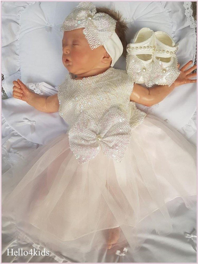 doop vestje brudsmeisje baby doopjurkje bruidsmeisjesjurk - Afbeelding 3
