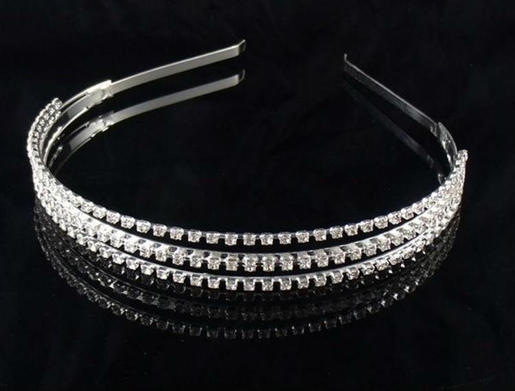 bruidsmeisje kroontje tiara strass communie bruiloft - Afbeelding 5