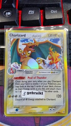 Charizard  4/100 Holo Ex Crystal Guardians gebruikt 3