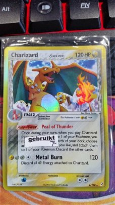 Charizard  4/100 Holo Ex Crystal Guardians gebruikt 7