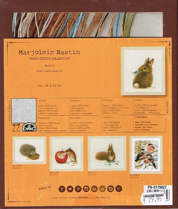 AANBIEDING MARJOLEIN BASTIN BORDUURPAKKET ,BUNNY, KONIJN 627 - Afbeelding 2