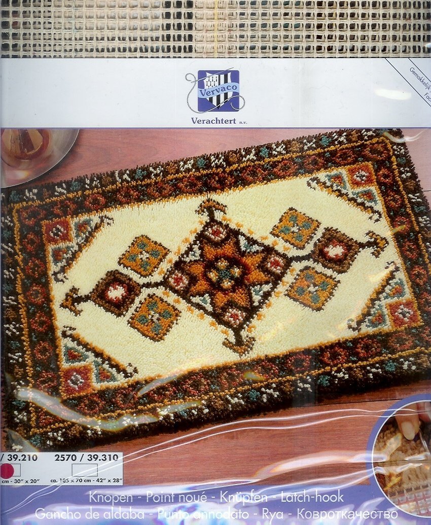 VERVACO KNOOPPAKKET (SMYRNA) KLEEDJE, MOTIEF, INCA TAPIJT 448 - nr. 1